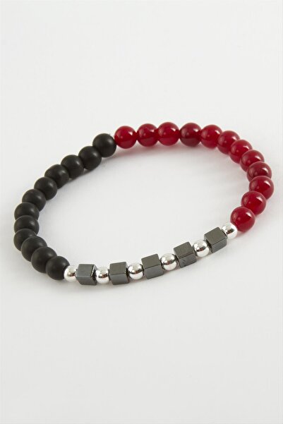 ZERO LAND 1615232749 سوار من الحجر الطبيعي من سيت هيماتيت (213252) 6 ملم-بورج...