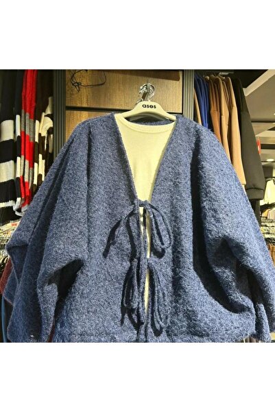 ASES bağıcıklı oversize kalıp kışlık kaşe