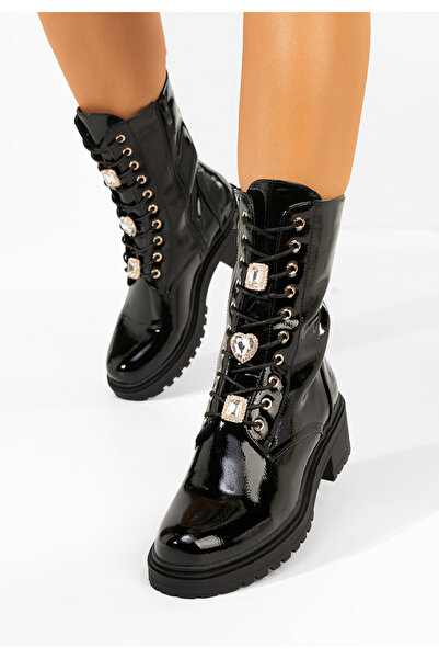 B T Shoes Αρβυλάκια γυναικεία Rilana μαύρα