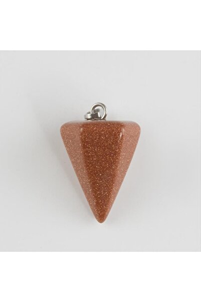 ZERO LAND 1612408749 قلادة من الحجر الطبيعي بنجمة بنية اللون (210824) - بني