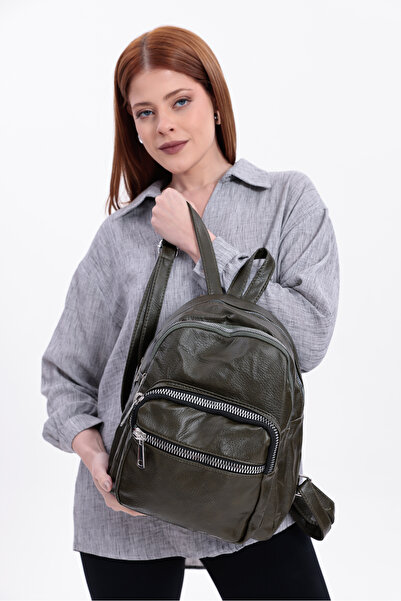 CELESTIAL COLLECTION Rucsac Sofia din piele cu 4 compartimente