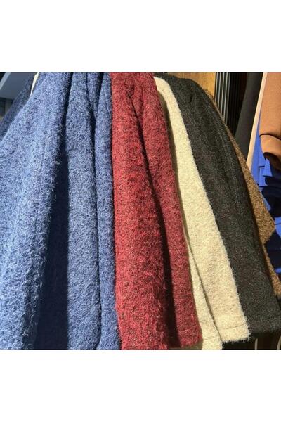 ASES bağıcıklı oversize kalıp kışlık kaşe