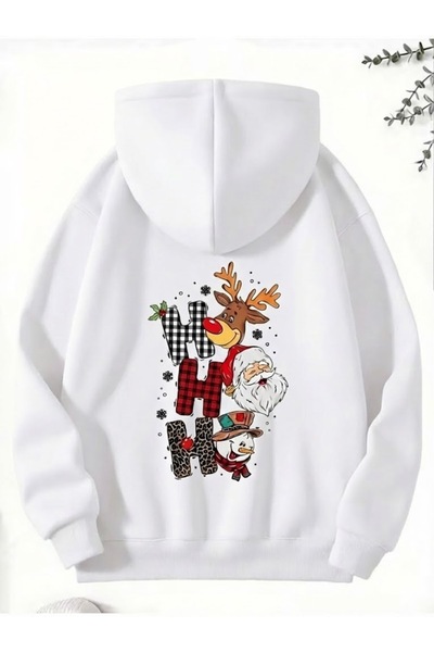 PENTHİLUS Unisex 3 Thread Hooded Sweatshirt -New Year Edition Fleece-Lined Ho...