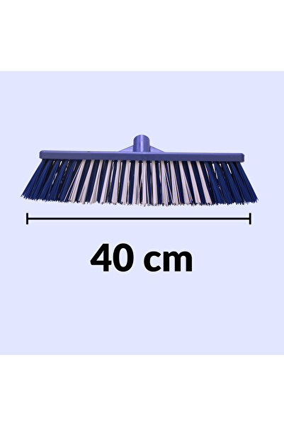 Flora 40 cm Hard Bristle Outdoor Square Sweeper Brush F170 - Garden, Construction, Terrace Cleaning