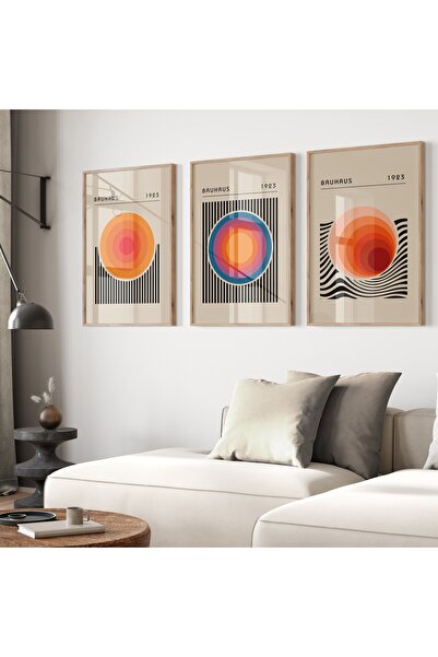 Base Concept Σετ ζωγραφικής με αφίσα Bauhaus Triple Frame (με πλαίσιο)