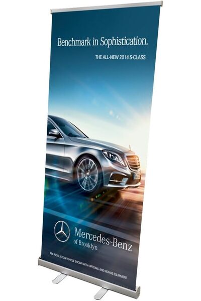 ALAYRA International حامل لافتة قابل للتخصيص والسحب لعرض الإعلانات في المعارض...