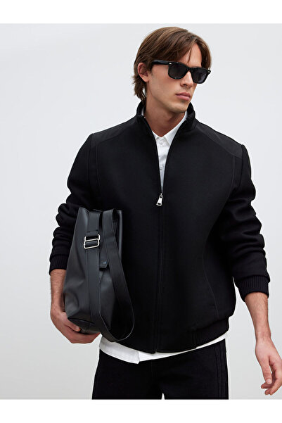 LC Waikiki RMZ GİYİM ΠΡΟΣΦΟΡΕΣ ΤΕΛΟΥΣ ΣΕΖΟΝΗΣ Μαύρο Ανδρικό Παλτό Στάνταρ Μεγ...