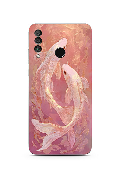 Manitoba Huawei P30 Lite Uyumlu Baskılı Yumuşak Silikon Şeffaf Telefon Kılıfı