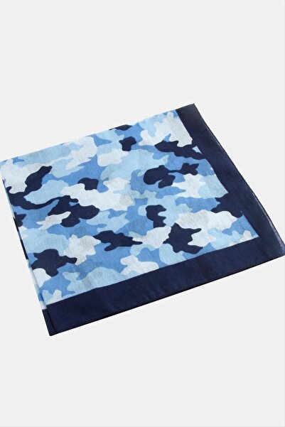 ZERO LAND 1612624749 Soldier Patterned (222426) Bandana 50X50-Blue
