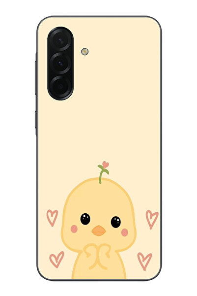 TechTree حافظة سيليكون مطبوع متوافقة مع هاتف سامسونج جالاكسي A36 بنمط كتكوت ل...