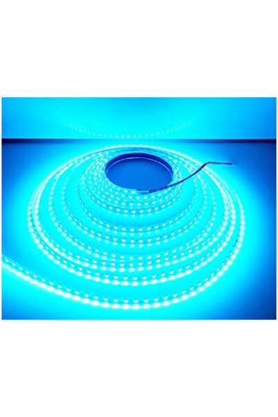 POWERR LED AYDINLATMA 12 Volt 8 mm 2835 SMD Turkuaz İç Mekan 120 Ledli 5 Metr...