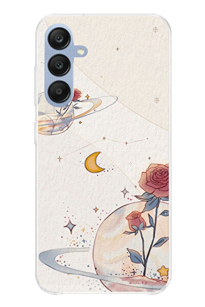 TechTree حافظة سيليكون متوافقة مع هاتف سامسونج جالاكسي A25، بتصميم كوكب ونجمة...