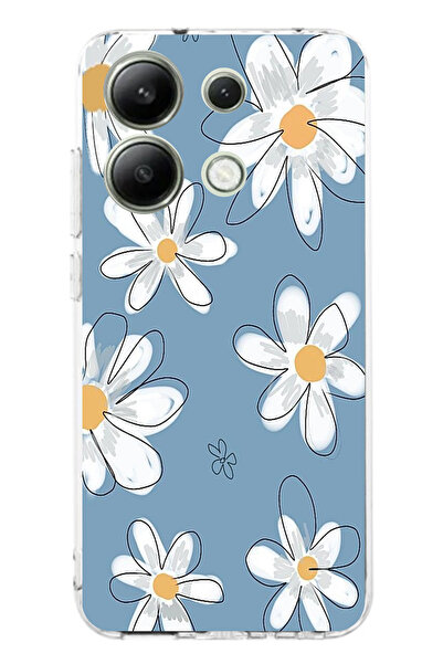 TechTree حافظة سيليكون متوافقة مع هاتف Redmi Note 13 4G باللون الأزرق ديزي جا...