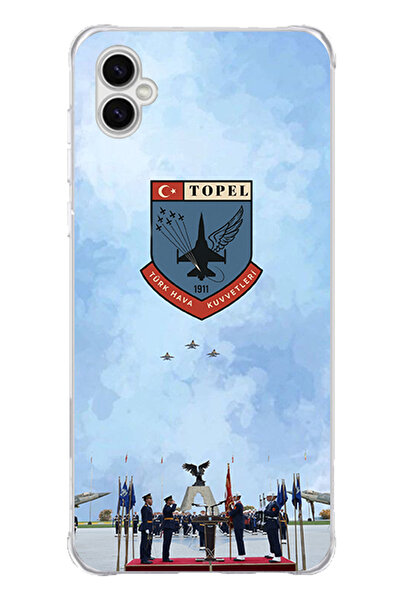 TechTree حافظة سيليكون متوافقة مع هاتف سامسونج جالاكسي A04 من القوات الجوية ا...