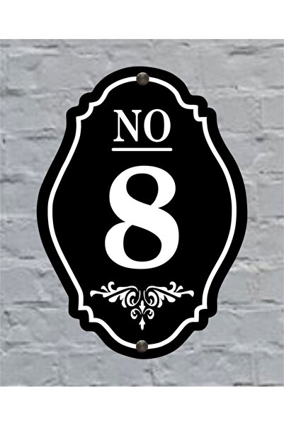 SITE-APARTENT-DOOR-VILLA-WALL NUMBER 25x18CM OUTDOOR number 8 EIGHT