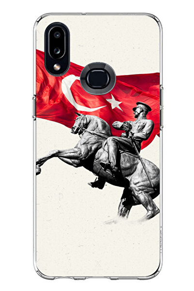 TechTree حافظة سيليكون متوافقة مع هاتف سامسونج جالاكسي A10S بتفاصيل تذكارية ل...