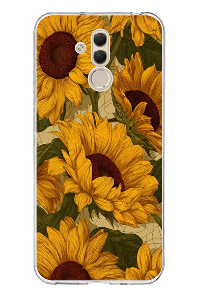 TechTree حافظة سيليكون متوافقة مع هاتف هواوي ميت 20 لايت باللون الأصفر الذهبي...