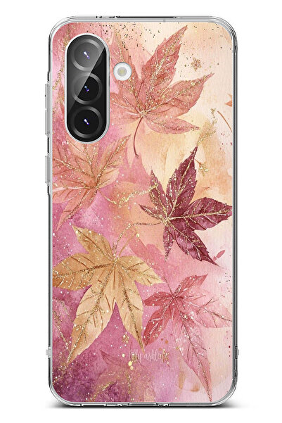 TechTree حافظة سيليكون متوافقة مع هاتف سامسونج جالاكسي A56 باللونين الوردي وا...