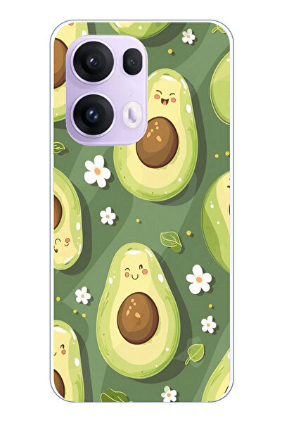 TechTree حافظة سيليكون متوافقة مع هاتف OPPO Reno 13 PRO ذات خلفية خضراء لطيفة...