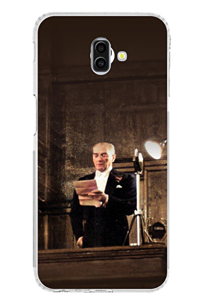 TechTree حافظة سيليكون متوافقة مع هاتف سامسونج جالاكسي J6 PLUS، من خطاب أتاتو...