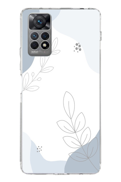 TechTree حافظة سيليكون متوافقة مع هاتف Redmi Note 11 PRO 4G ذات أشكال هادئة ز...