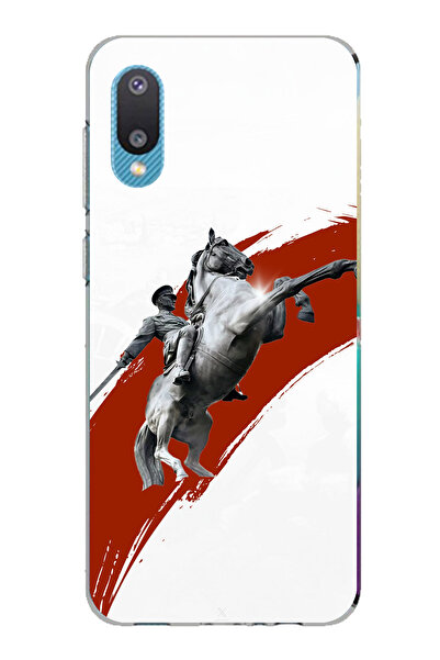 TechTree جراب سيليكون متوافق مع هاتف سامسونج جالاكسي A02 بتصميم حصان منتفخ وت...