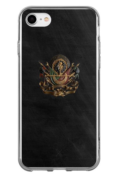 TechTree Printed Silicone Case with Ottoman Tughra Detail Compatible with iPh...