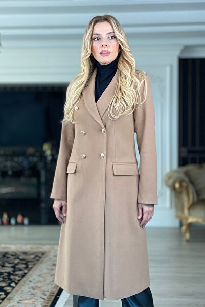 Rain and River معطف بليزر طويل بحجم كبير