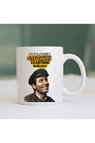 HD POSTER Kemal Sunal Uyumayın Pezeven*ler Evleniyoruz Burada-Baskılı Kupa Ba...