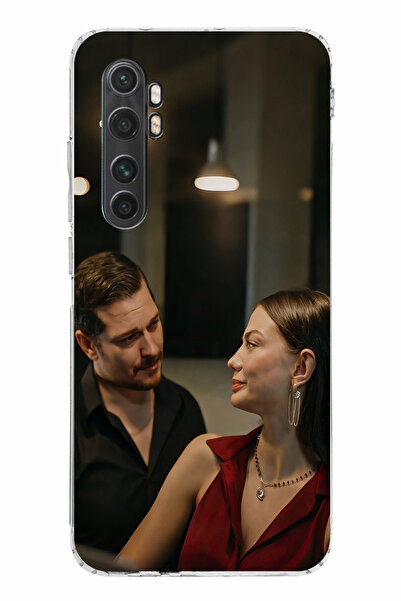 TechTree حافظة سيليكون متوافقة مع هاتف Mi Note 10 Lite - Eşref وNisan مطبوع