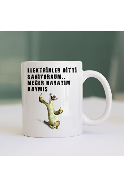 HD POSTER Elektrikler Gitti Sanıyordum Sid Baskılı-Hediyelik Kupa Bardak-Bask...