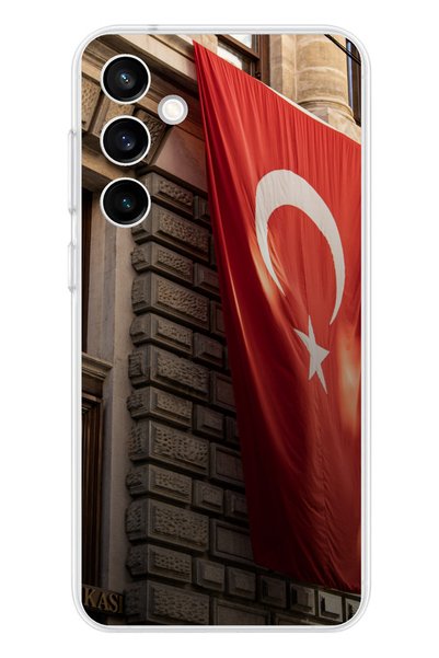 TechTree حافظة سيليكون متوافقة مع هاتف سامسونج جالاكسي S23 FE بتصميم العلم ال...