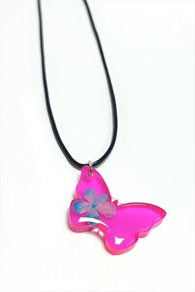 ZERO LAND 1612800749 قلادة إيبوكسي على شكل زهرة كارتوبو (220028)-فوشيا