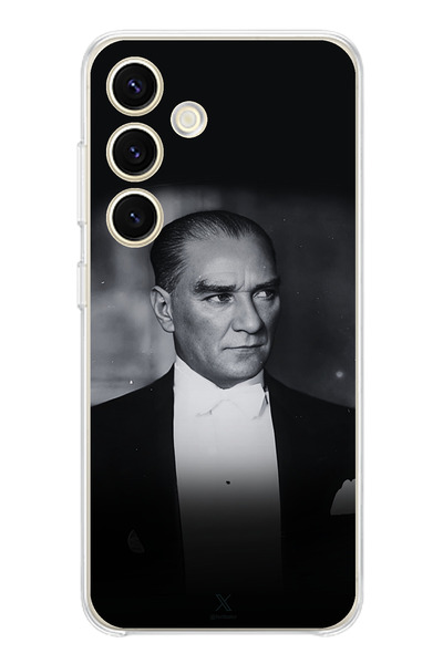 TechTree أناقة وروعة متوافقة مع هاتف سامسونج جالاكسي S25: حافظة سيليكون مطبوع...