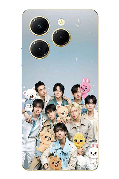 TechTree حافظة سيليكون مطبوع متوافقة مع Infinix Hot 40-40 PRO ذات طابع K-Pop ...