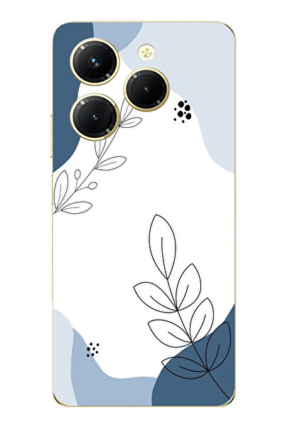 TechTree حافظة سيليكون متوافقة مع هاتف Infinix Hot 40-40 PRO ذات أشكال هادئة ...