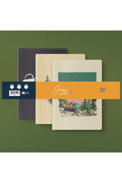 Yeşilay Gezi Serisi 3lü Defter Seti