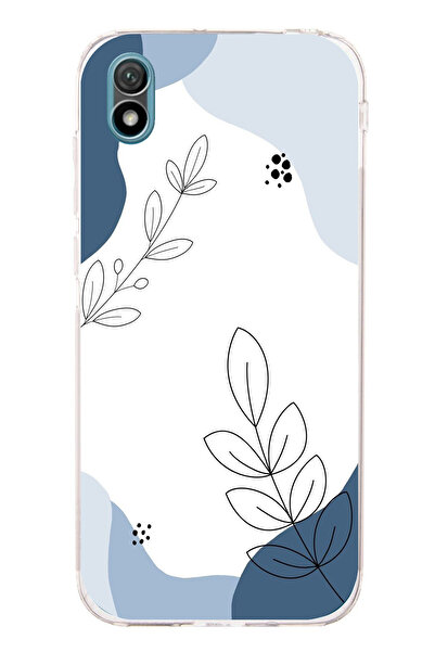 TechTree حافظة سيليكون لهاتف هواوي Y5 2019 - متوافقة مع Honor 8S، تصميم أزرق ...