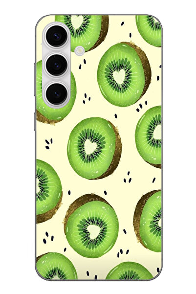 TechTree حافظة سيليكون متوافقة مع هاتف سامسونج جالاكسي S24 FE باللون الأخضر و...