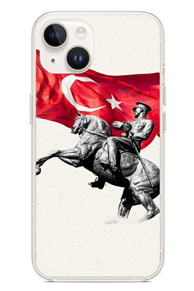 TechTree حافظة سيليكون متوافقة مع هاتف iPhone 14 PLUS بتفاصيل تذكارية لأتاتور...