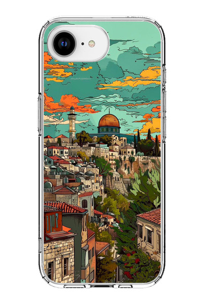 TechTree حافظة سيليكون متوافقة مع هاتف iPhone 16E من فلسطين الحرة وقبة الصحرا...