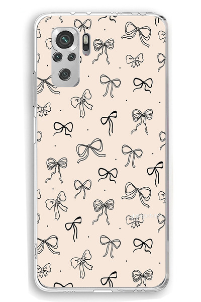 TechTree حافظة سيليكون متوافقة مع هاتف Redmi Note 10 / 10S باللون الأسود ونمط...