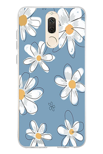 TechTree حافظة سيليكون متوافقة مع هاتف هواوي ميت 10 لايت باللون الأزرق ديزي ج...