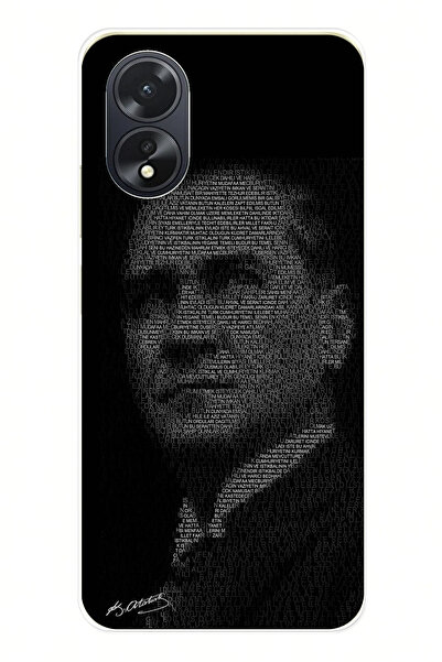 TechTree جراب سيليكون متوافق مع هاتف اوبو A38 مكتوب عليه هتيبا للشباب وصورة ظ...