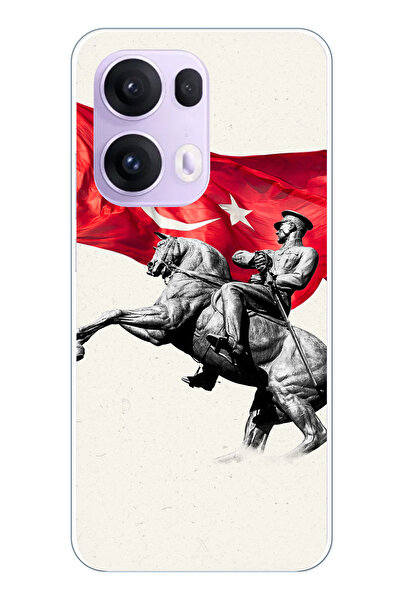 TechTree حافظة سيليكون متوافقة مع هاتف OPPO Reno 13 PRO بتفاصيل تذكارية لأتات...