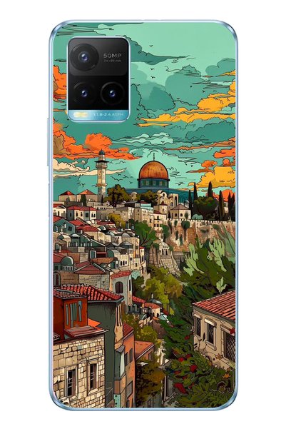 TechTree Vivo Y21S Compatible Free Palestine and Dome of the Rock Printed Sil...