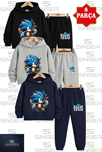 SS SİNSER Παιδικό ΣΕΤ 3 ΤΕΜΑΧΙΩΝ "SONC YARIM YUMRUK" Σετ Φόρμας με Κουκούλα 3...