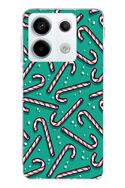 TechTree حافظة سيليكون مطبوع متوافقة مع هاتف Redmi Note 13 PRO 5G مزودة بعصا ...