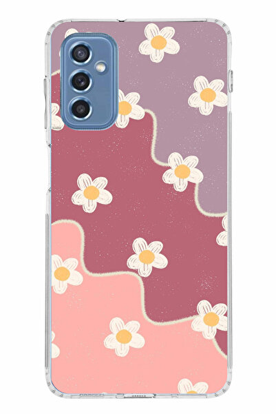 TechTree حافظة سيليكون متوافقة مع هاتف سامسونج جالاكسي M52 بلون الورد المجفف ...