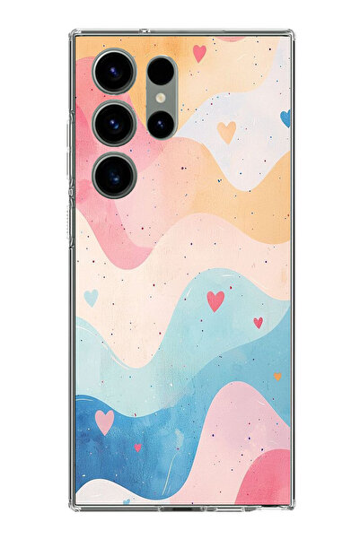 TechTree حافظة سيليكون متوافقة مع هاتف سامسونج جالاكسي S23 ULTRA بلون باستيل ...